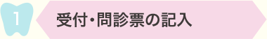 1 受付・問診票の記入